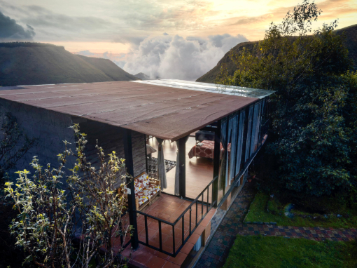 Exterior of Family Room with vista View over the roof top of a family room at Tambo Condor
